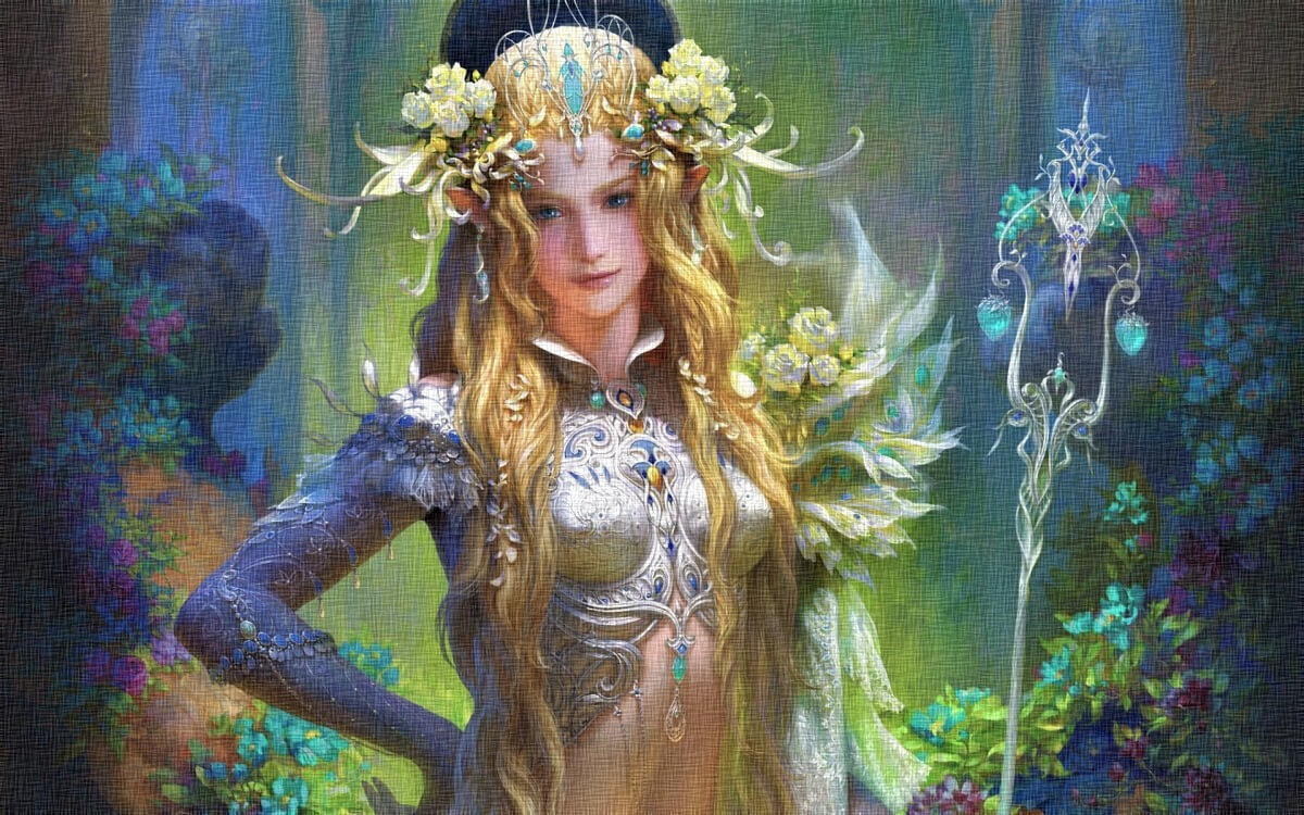 Фэнтези - этот жанр предлагает изображения мифических или волшебных созданий, мест или событий, фантастических миров, волшебства и магии, красивая девушка, фея