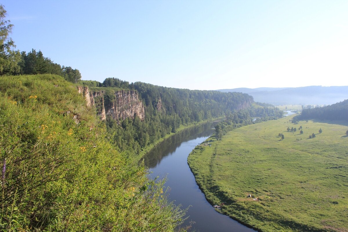 Река Юрюзань в Башкирии