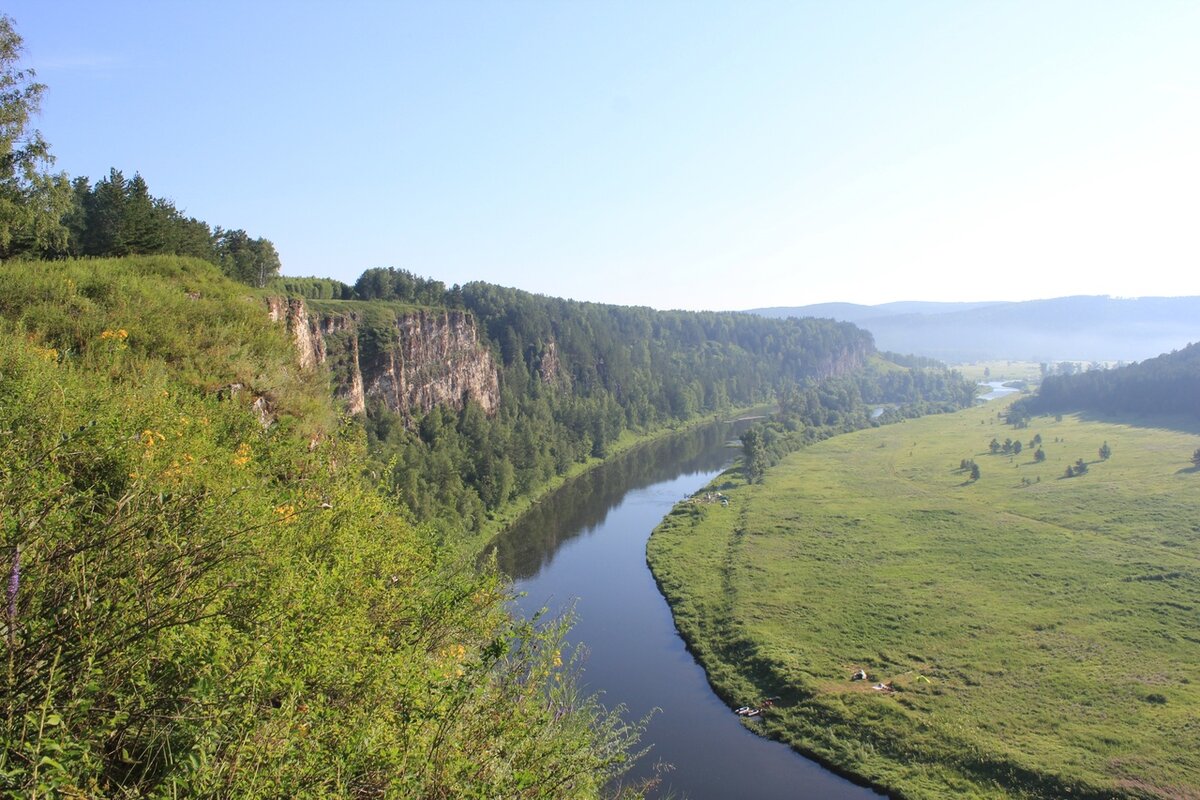 Лимоновский гребень на реке Юрюзань