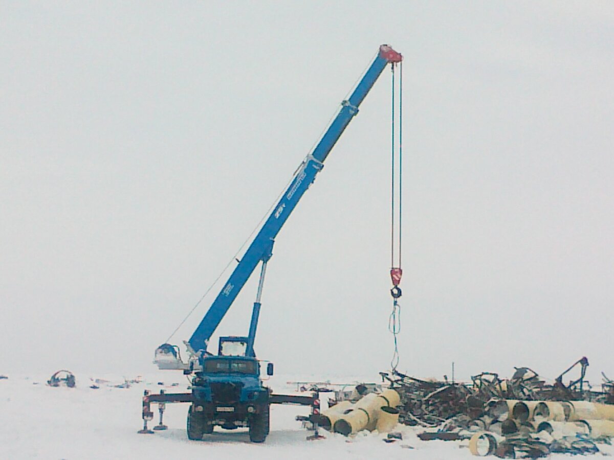 Фото: работа автокрана