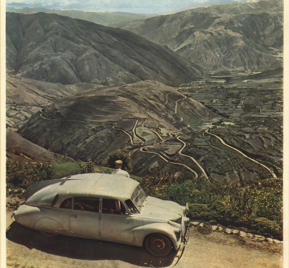 "Через Кордильеры".  Фрагмент обложки чешского издания книги 1957 года