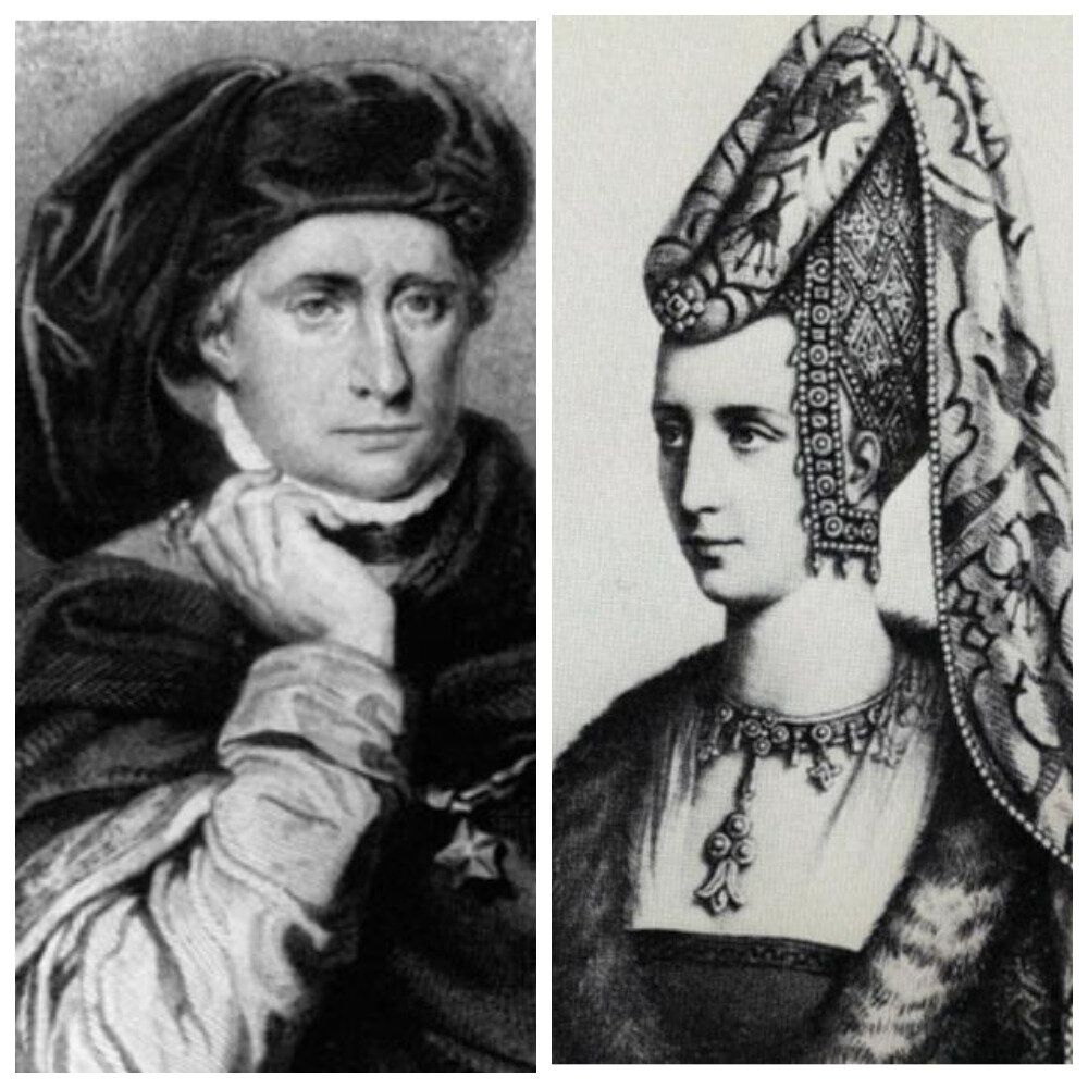 Король Карл VI  и королева Изабелла Баварская