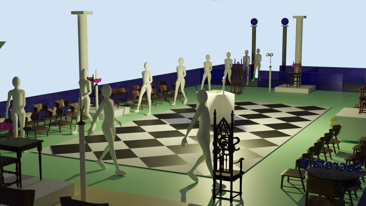 Масонская ложа - торжественное шествие