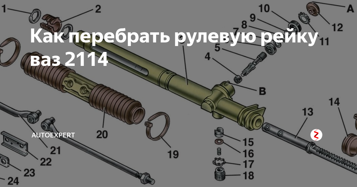 Рулевая рейка ваз 2114 признаки неисправности