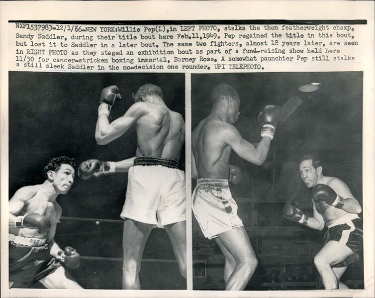 Вилли Пеп занимает это почётное десятое место. Боксёра можно отнести к итальянскому американскому боксёру, бившийся на ринге на протяжении двадцати шести лет. На его счету куча побед и минимум поражений, это, наверное, самый невероятный рекорд за всё время. Пеп относился к категории легкого веса, он бился всё время без поражений вплоть до 1944 года, а также на его счету 61 победа, это впечатляет. Прошло некоторое время, и ему всё-таки нанёс первое в его карьере поражение от чемпиона всего мира Sammy Angott. Вскоре Вилли одержал победу в этом году во всех своих боях, а в следующем году этот боксёр не потерпел ни одного поражения. Пеп так и двигался дальше в этом спорте без поражений, тем самым подчёркивая, что он самый сильный боец всего мира бокса. Он одержал победу в 73 схватках. Это потрясающий рекорд, который существует в этом виде спорта. Пеп, несомненно, по праву является великим боксером двадцатого века, за это его и внесли в зал славы боксёров в 1990г., ему дали первое место в очень лёгком весе, по мнению журнала Associated Press.