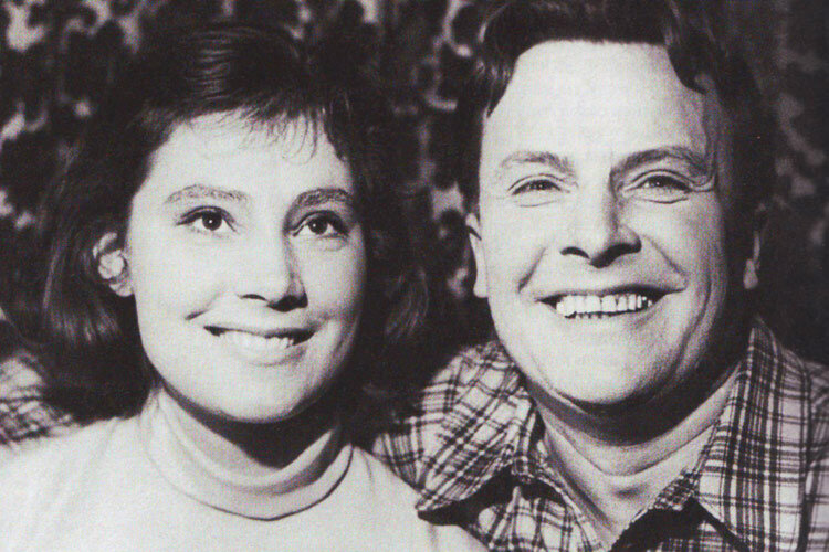 Татьяна Самойлова с отцом, Евгением Самойловым