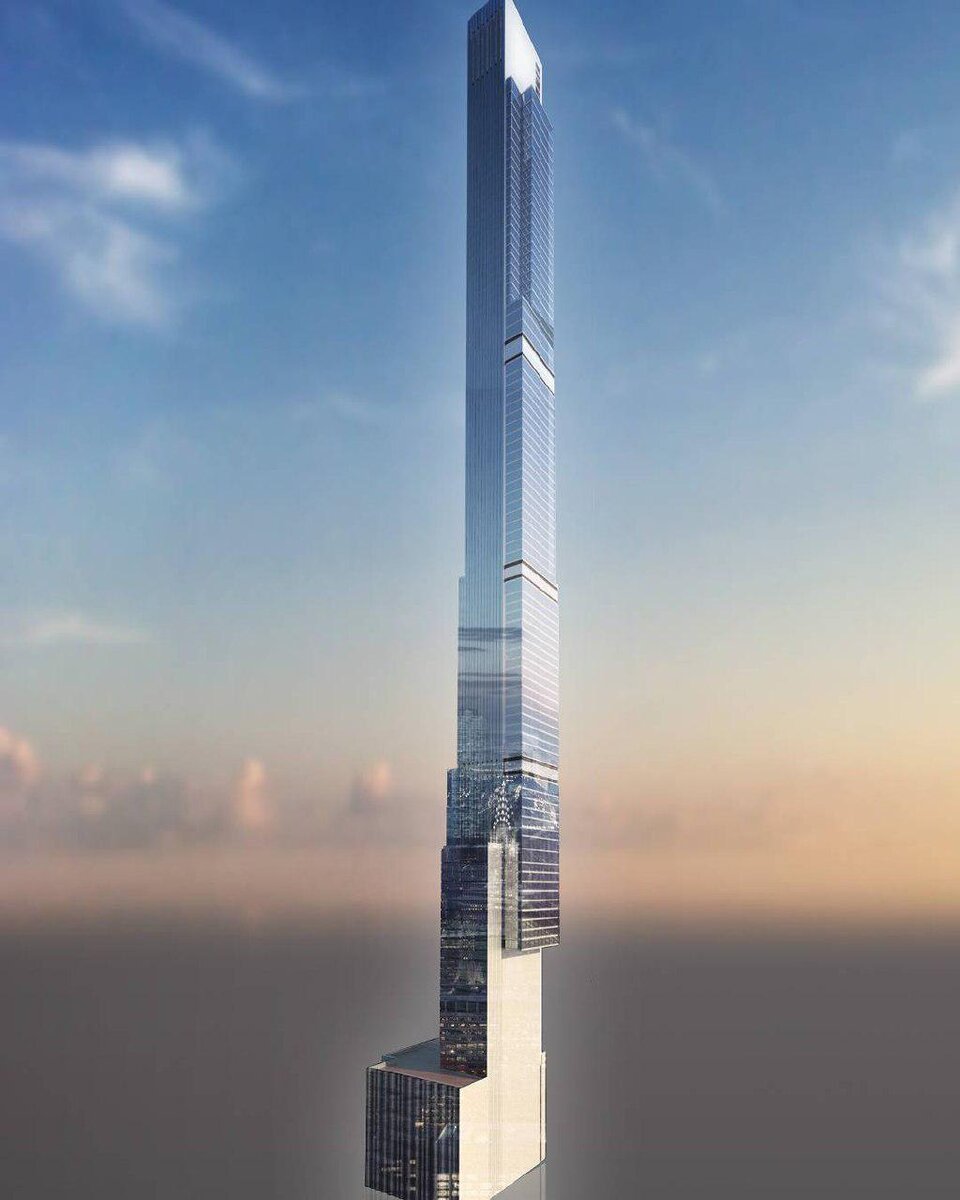 Central Park Tower - 472 м, 99 этажей, из которых 95 - надземные