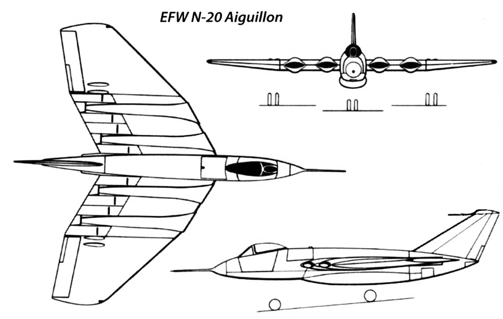 EFW N-20.10 Aiguillon. Схема. Фото: airwar.ru