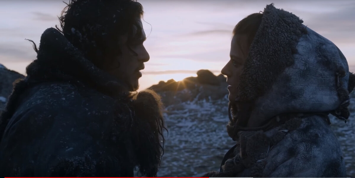 Сериал Игра престолов Кит Харингтон и Лесли Роуз