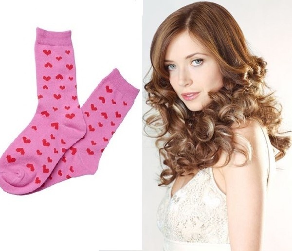 Как накрутить волосы на носки