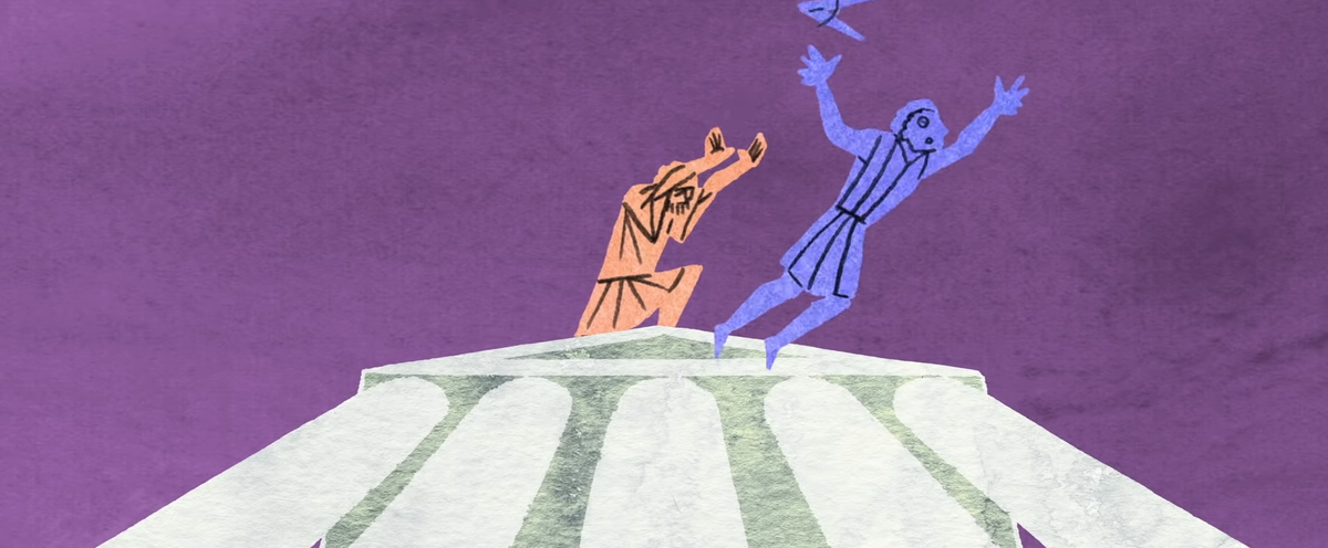 Кадр из мультипликации от TED-Ed