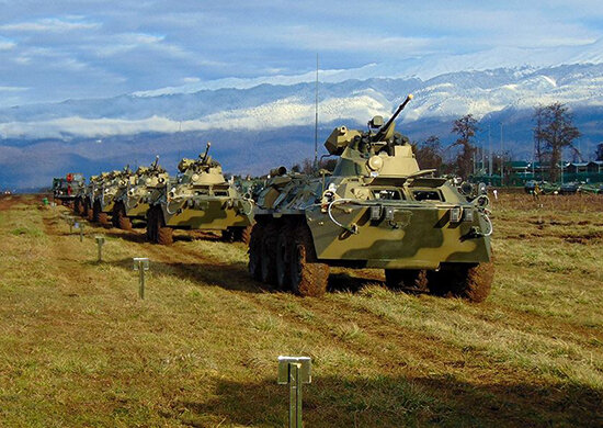 Мотострелковая рота на марше