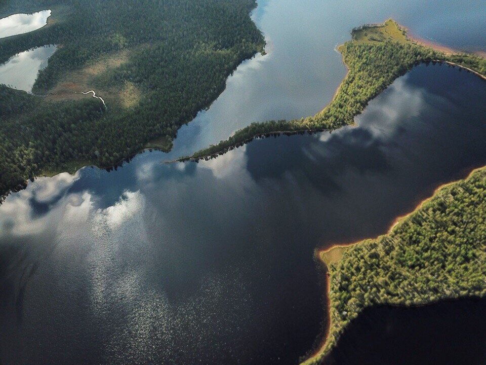 Калевальский район, озера возле поселка Боровой
