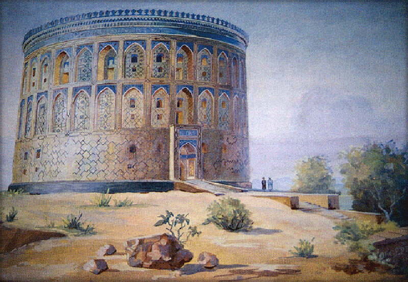 Предполагаемый вид обсерватории при Улугбеке