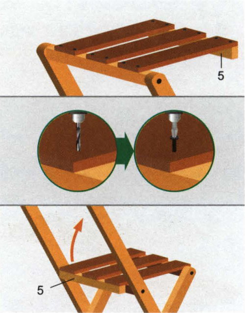Как сделать складной стульчик своими руками?