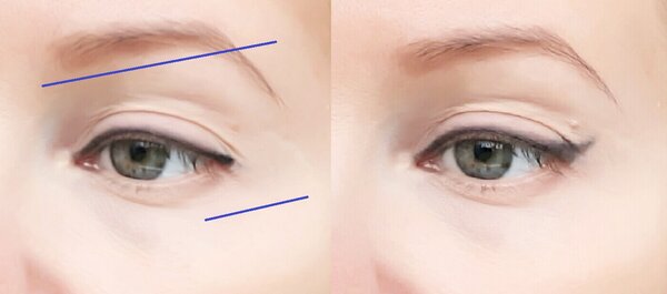 Растушёвка основы стрелки кистью