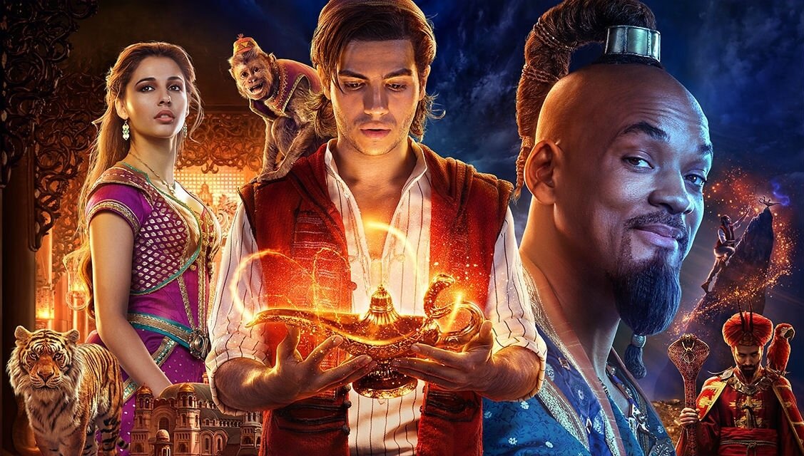 Постер фильма Аладдин ,2019 год