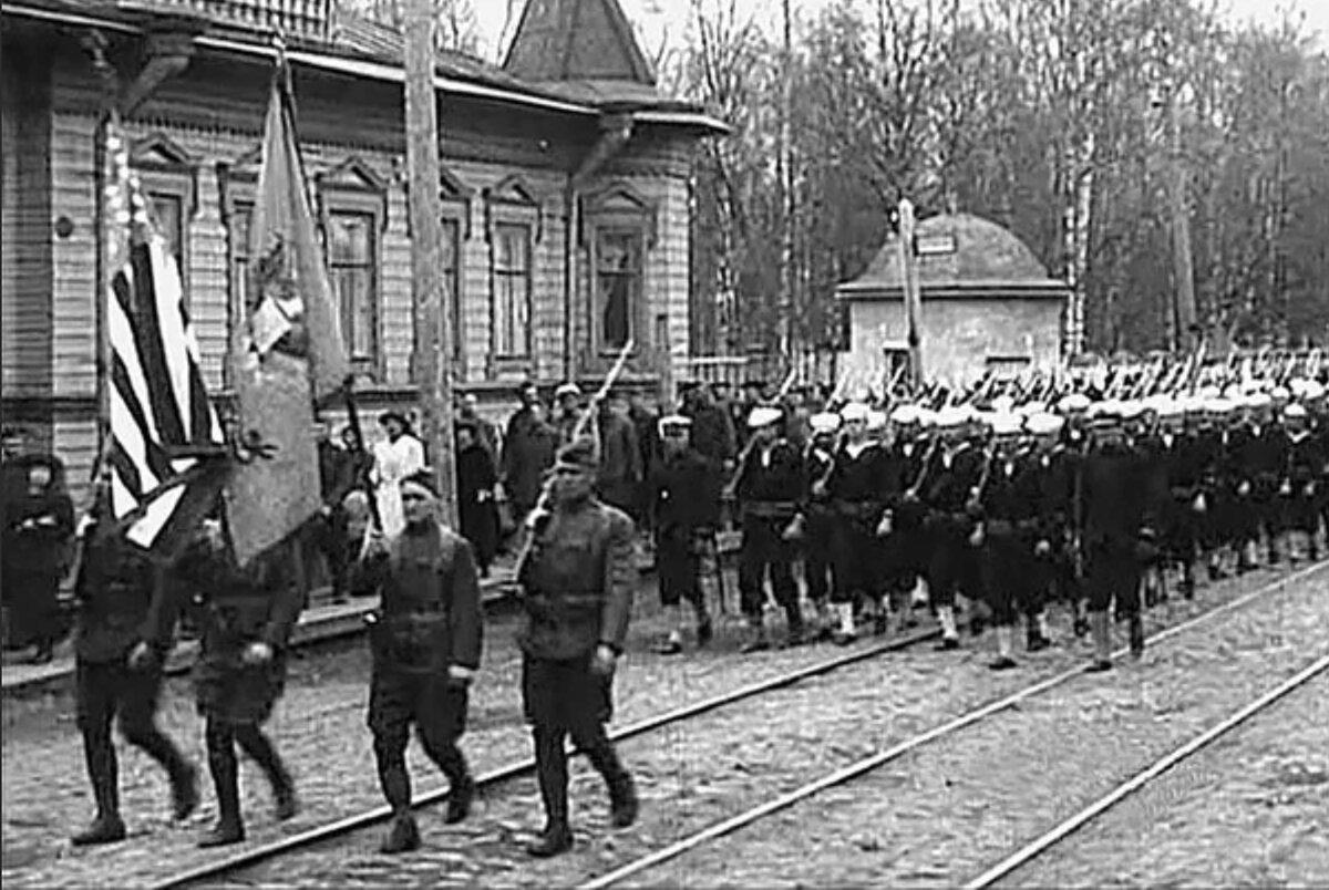 Американские войска на улицах Владивостока 