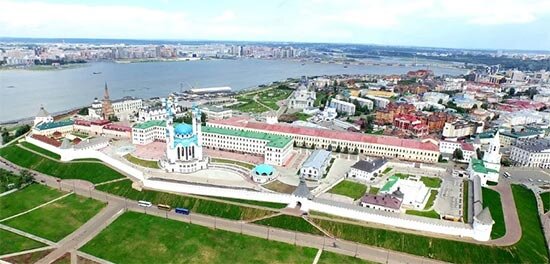 Казанский Кремль, вид сверху. Источник изображения: Яндекс. Картинки
