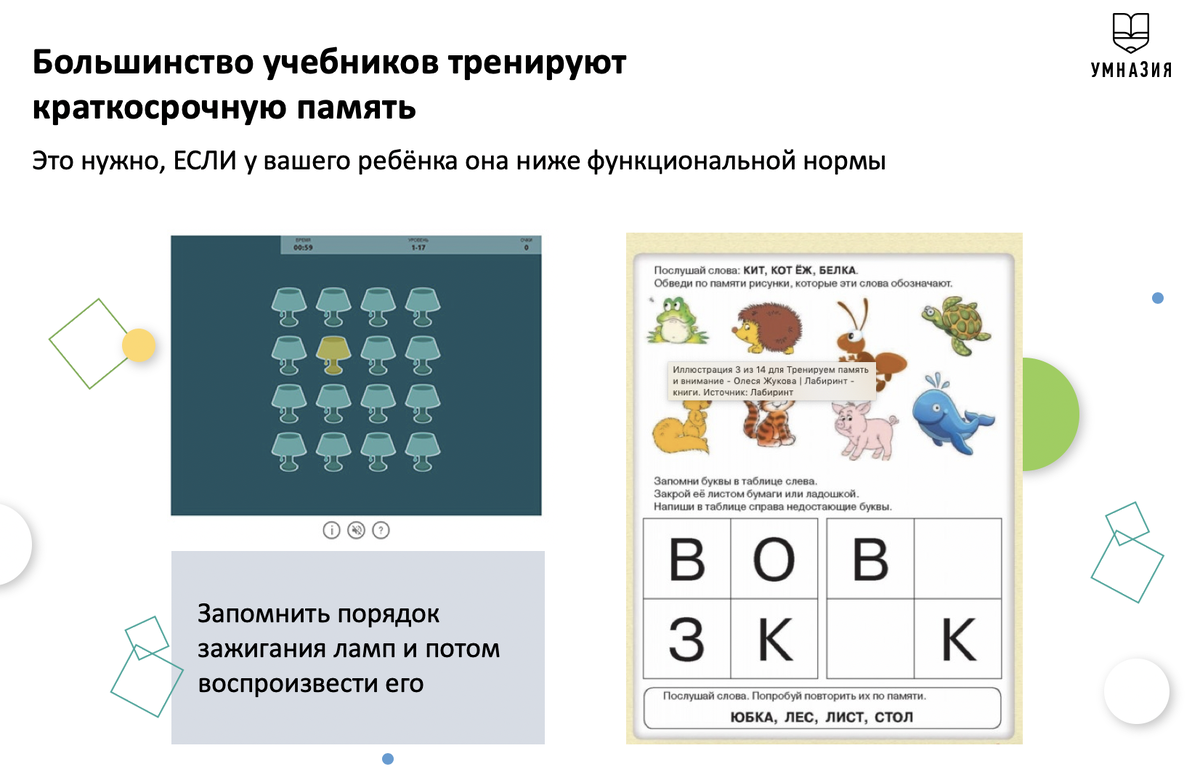 Это тренажеры, которые мы регулярно встречаем в интернете, и в учебной литературе.