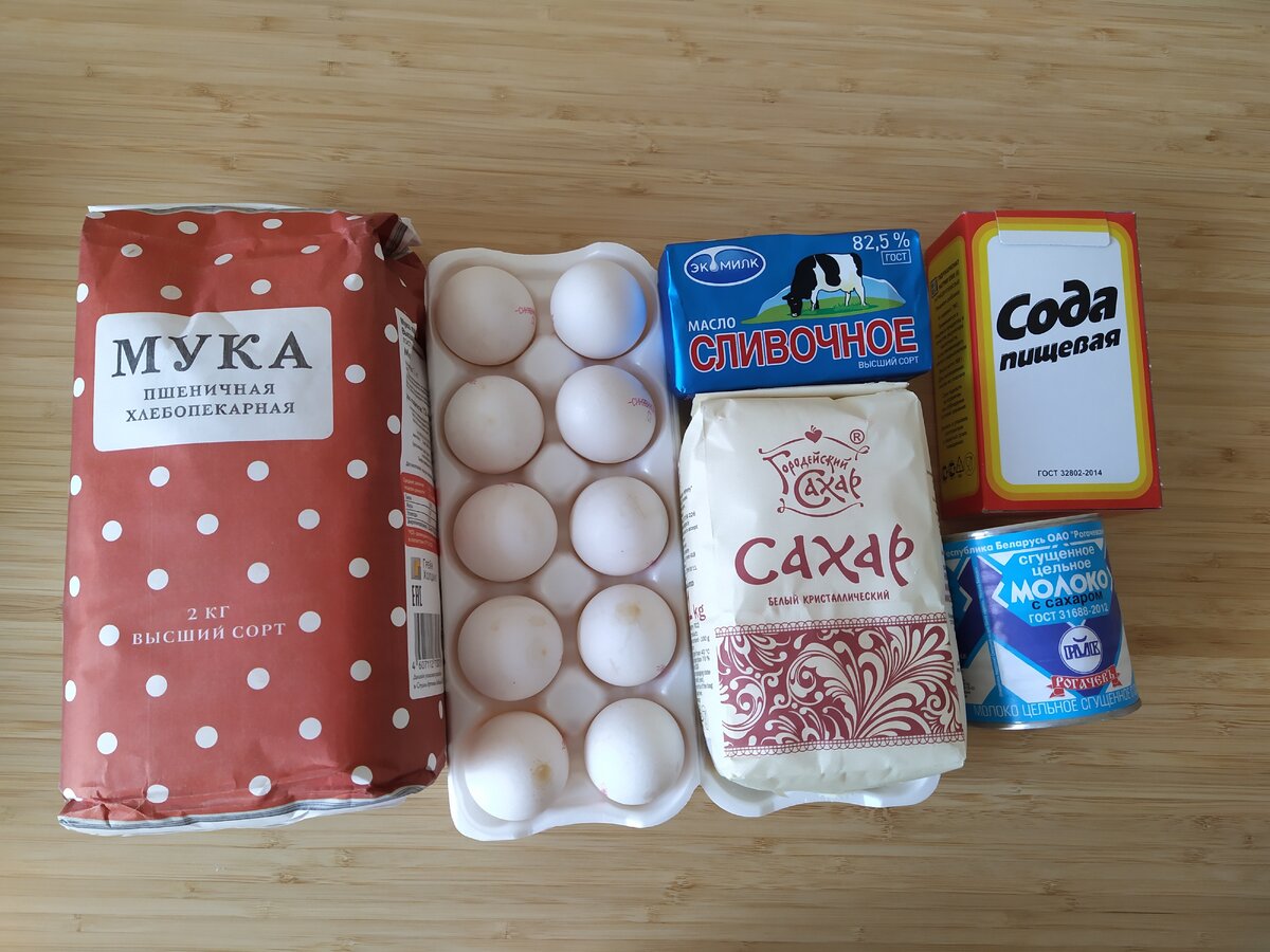 Набор купленных продуктов.