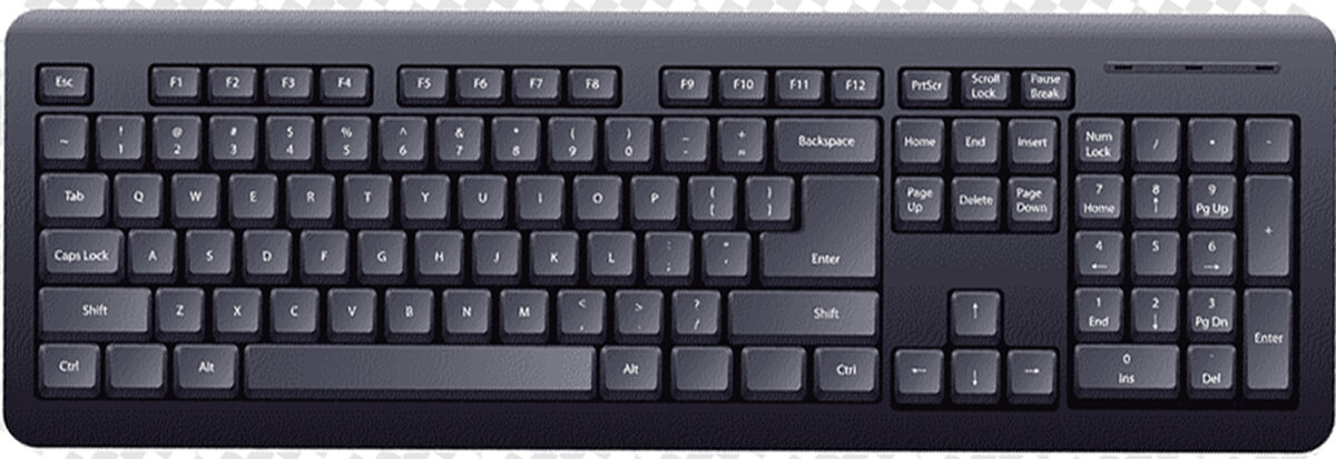 Современная клавиатура компьютера.