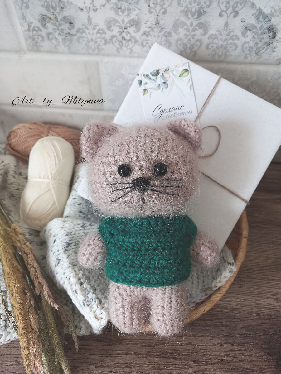 Моя работа. Игрушка "Котенок" https://vk.com/art_by_mitynina