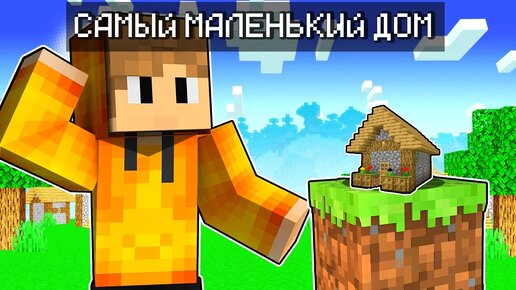 Я Построил ДОМ В ОДИН ПИКСЕЛЬ! САМЫЙ МАЛЕНЬКИЙ Дом в МАЙНКРАФТ! | Мантаус Minecraft