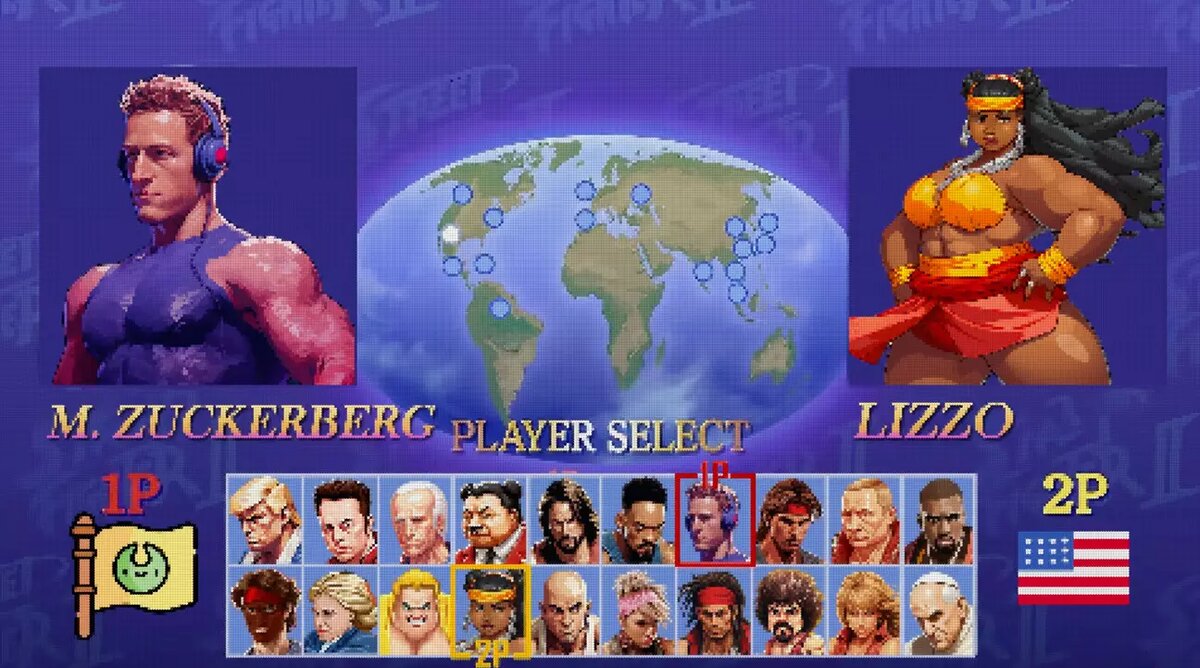 Кто победит в бою звезд? AI создал видеоигру «Celebrity Street Fighter» |  GPTalk.ru | Новости о нейросетевых технологиях | Дзен