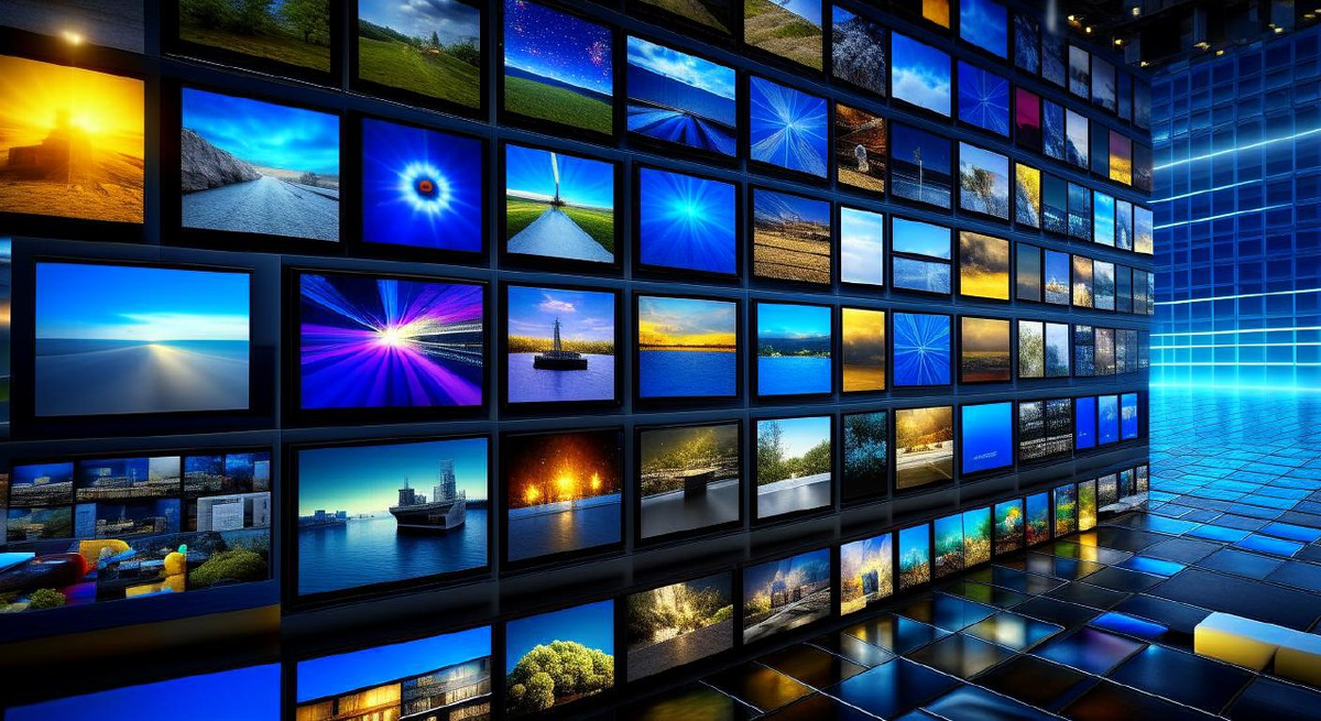 Результат генерации по запросу "Индустрия контента для миллионных аудиторий", стиль: 4k