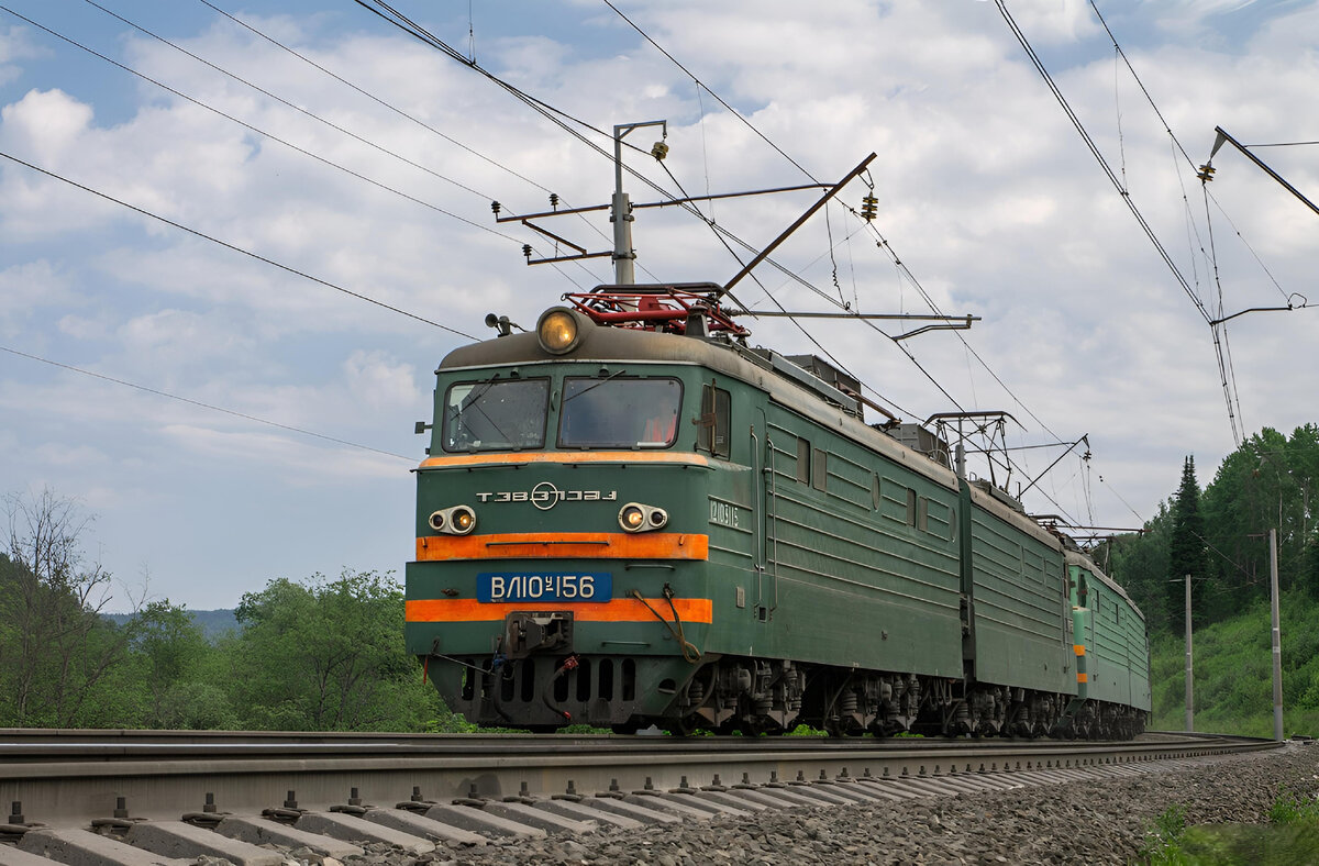 ВЛ-10 на перегоне Ерал - Симская