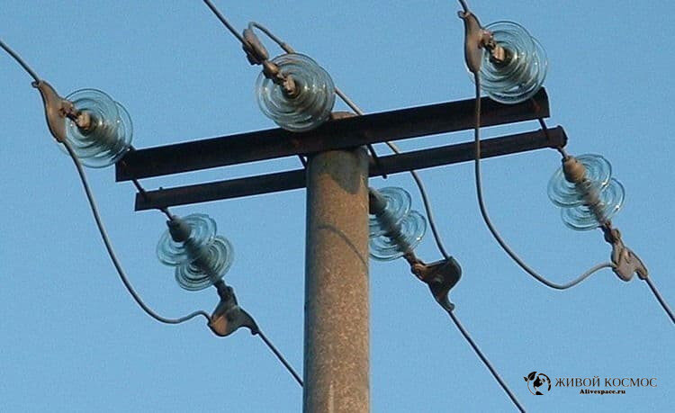      Подвесные изоляторы. Фото Арнольд Зайчиков.