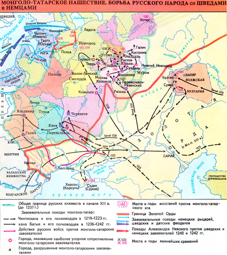 Борьба русских княжеств с кочевниками в xii в картинках