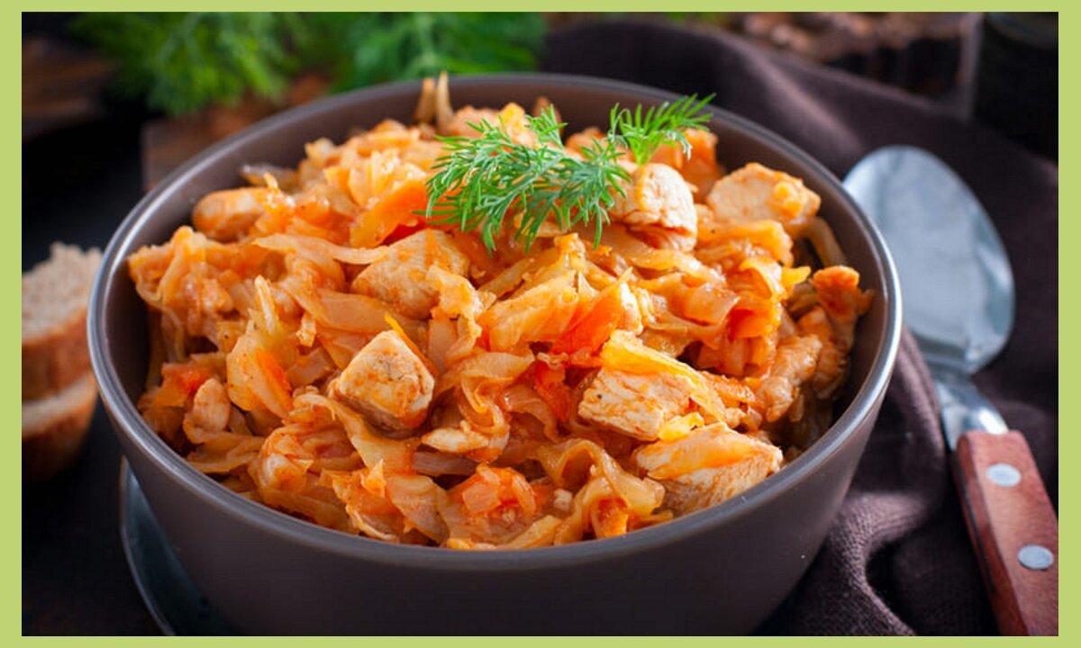 Капуста с мясом в мультиварке