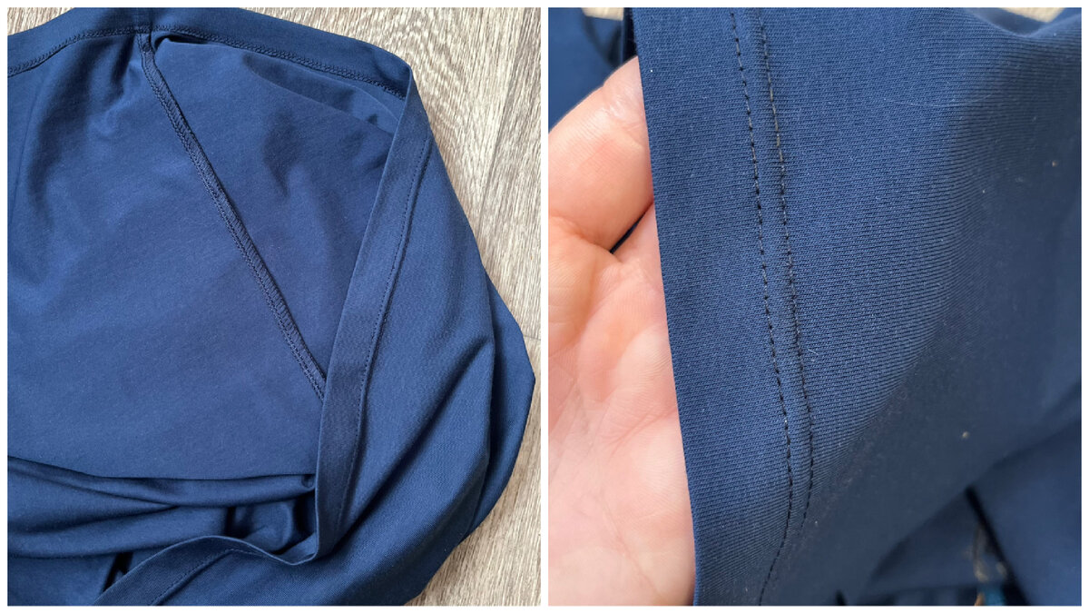 Как выглядят швы у футболки