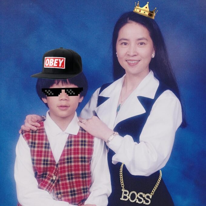 Джейси Чан с мамой / @jaycee_chan / Instagram*