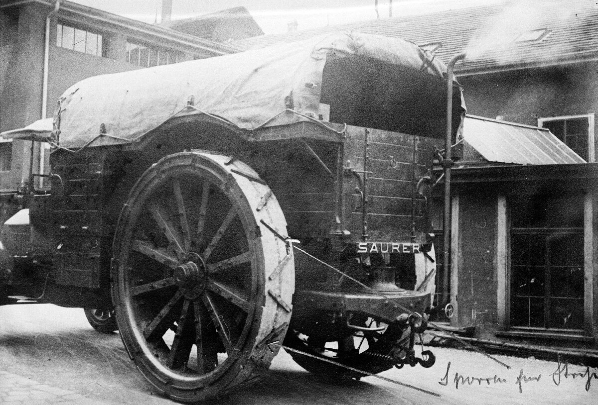 Швейцарские колёсные тягачи. Saurer typ AE 45hp. 1917. Возможно лучшие  грузовики в мире | Remont1969 | Дзен