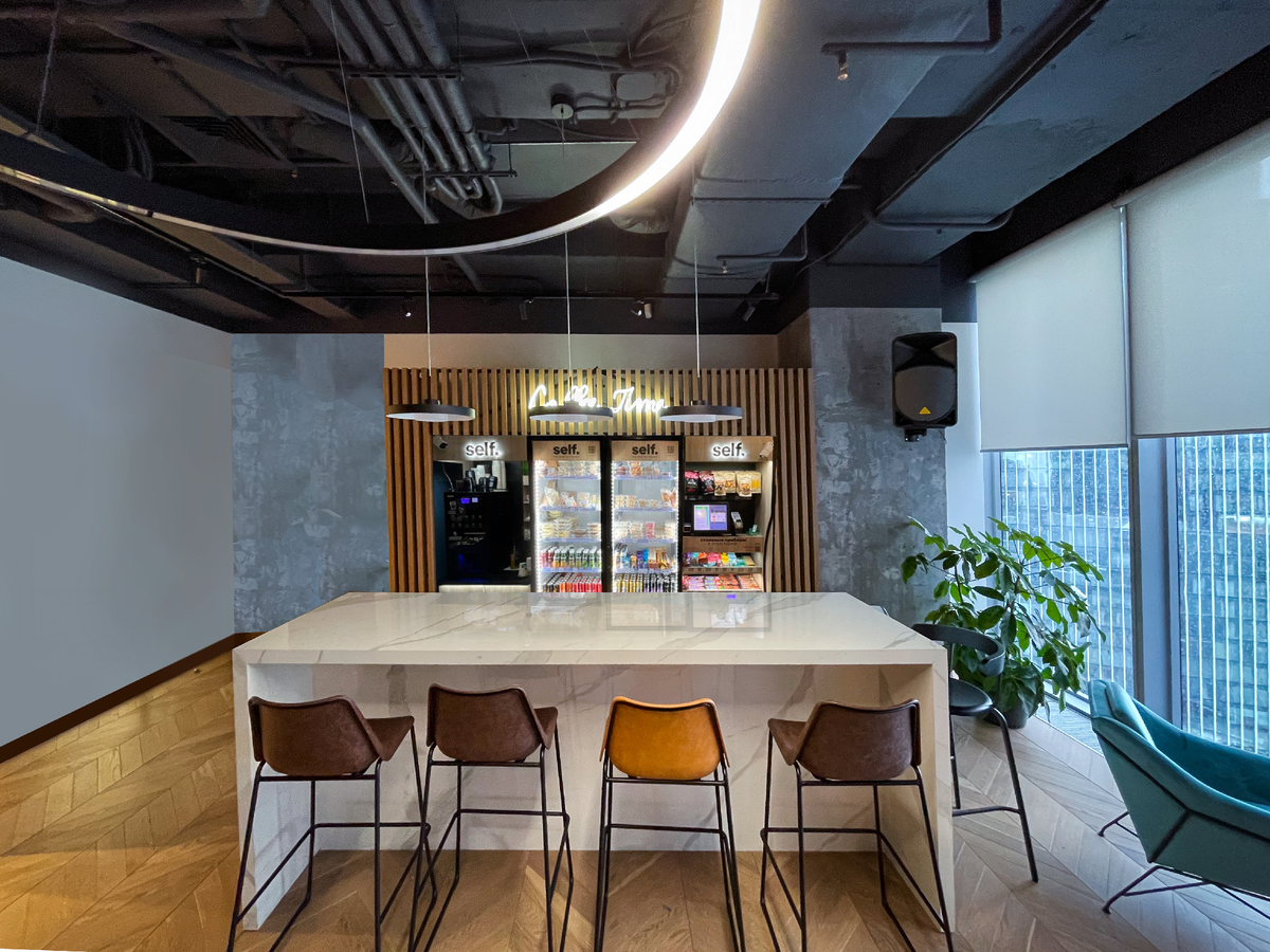 Микромаркет самообслуживания полноценная альтернатива столовым и кафе, который позволяет организовать питание сотрудников даже в самых маленьких офисных помещениях.