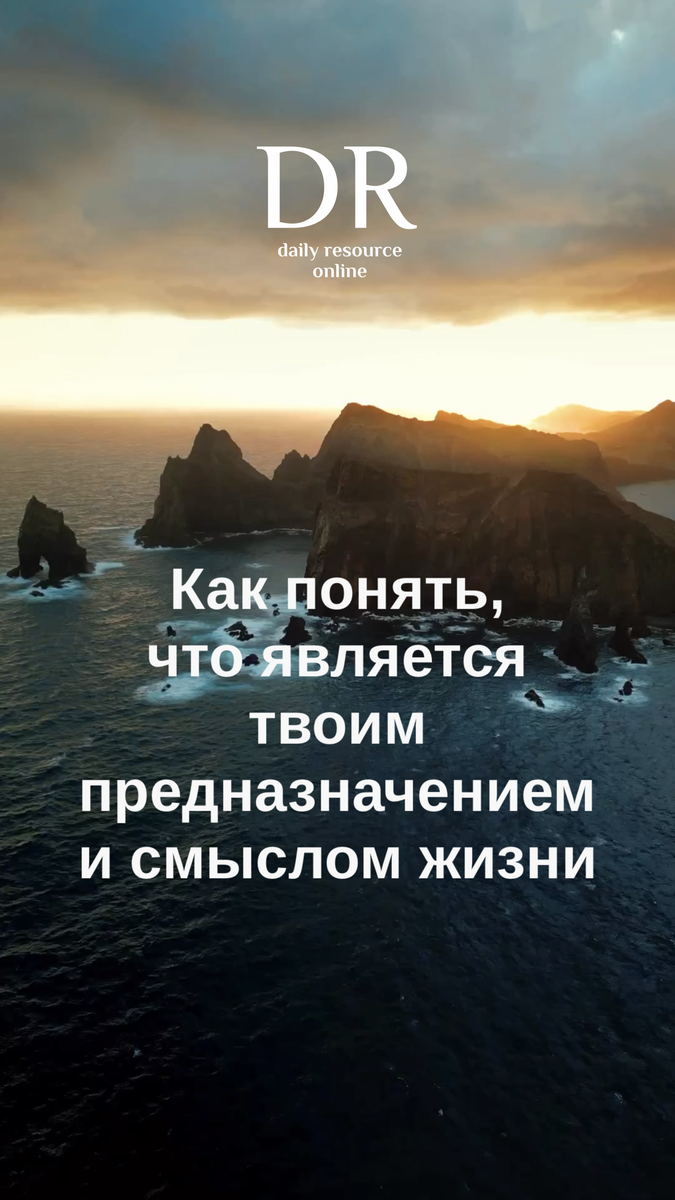 Как понять, что является твоим предназначением и смыслом жизни. | Daily  Resource. Бутик масштабных перемен в жизни | Дзен