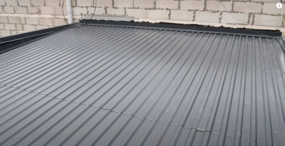 Строительство односкатной крыши для гаража своими руками