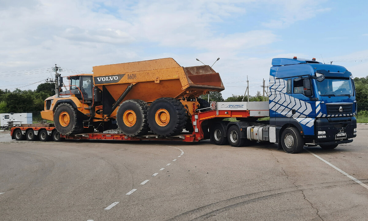 Как перевезти самосвал Volvo A60H, не разбирая его? | АСТ Плюс |  Негабаритные перевозки | Дзен