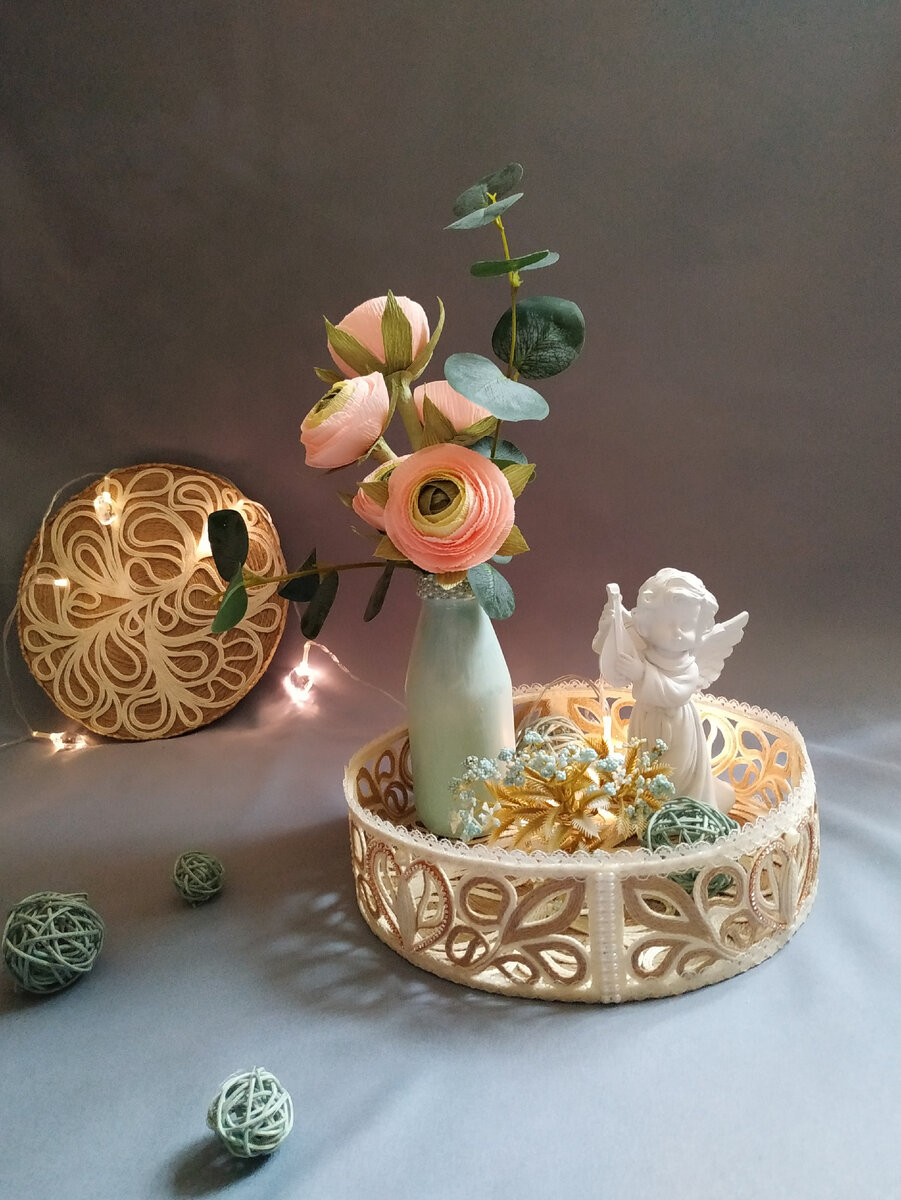 Поднос из джута