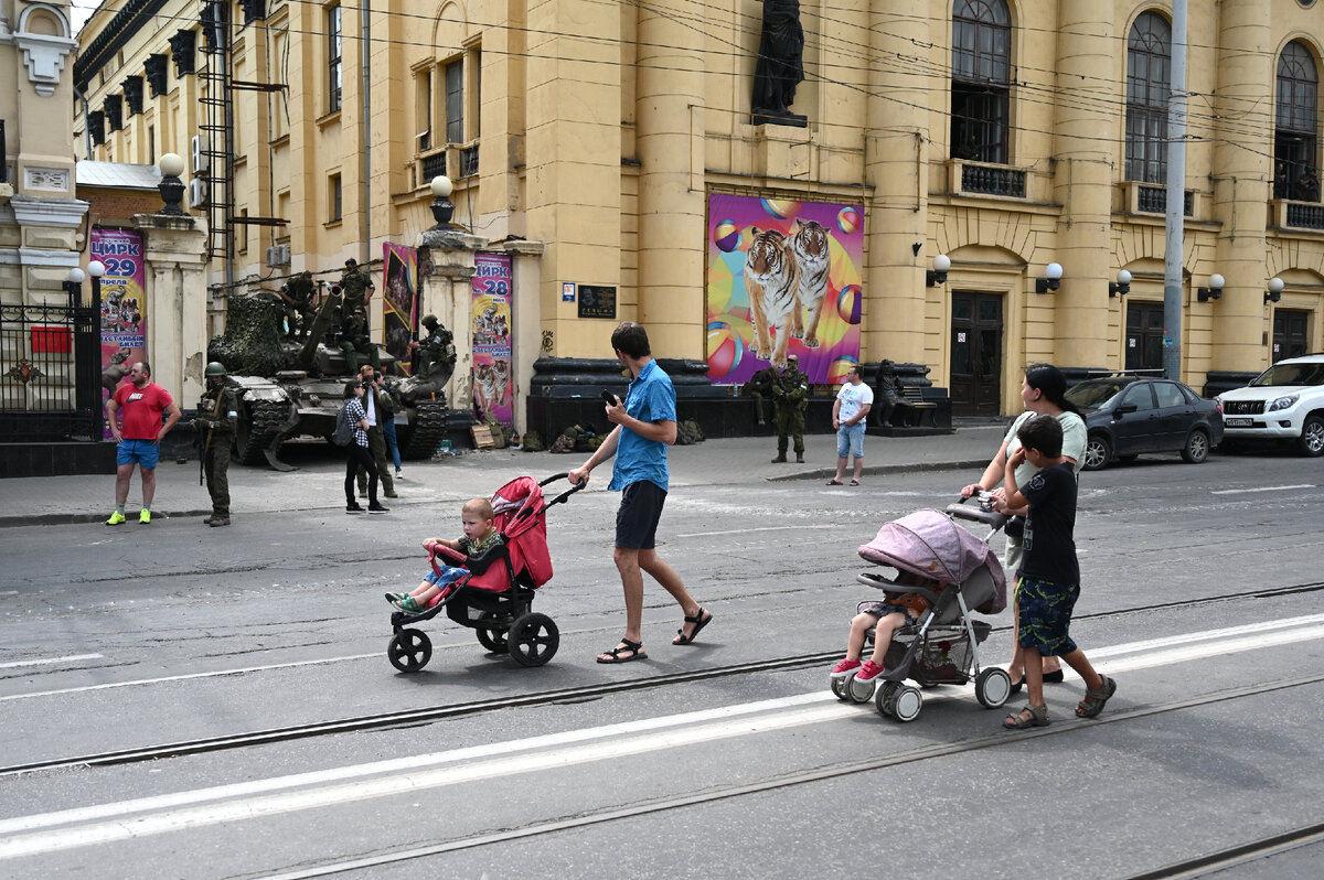 ЧВК Вагнер в Ростове-на-Дону. Фото: РИА Новости 