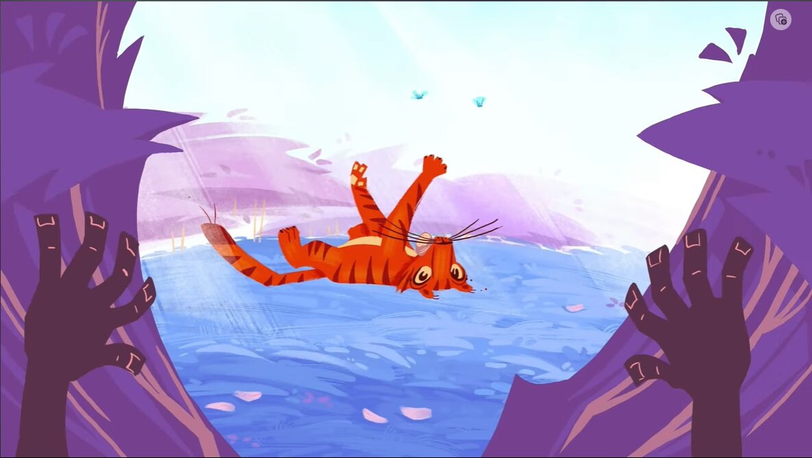 "Мой друг тигр" (Союзмультфильм, 2021). Режиссер Татьяна Киселёва. Кадр из мультфильма.