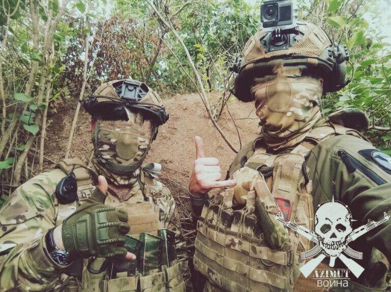 Военнослужащие подразделения армейского спецназа Вооружённых сил России в зоне проведения СВО Фото: @aZimutVoina