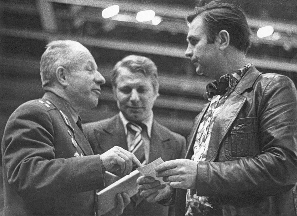  Творцы его побед ЦСКА: Олег Маркович Белаковский, Юрий Иванович Моисеев и Виктор Васильевич Тихонов 