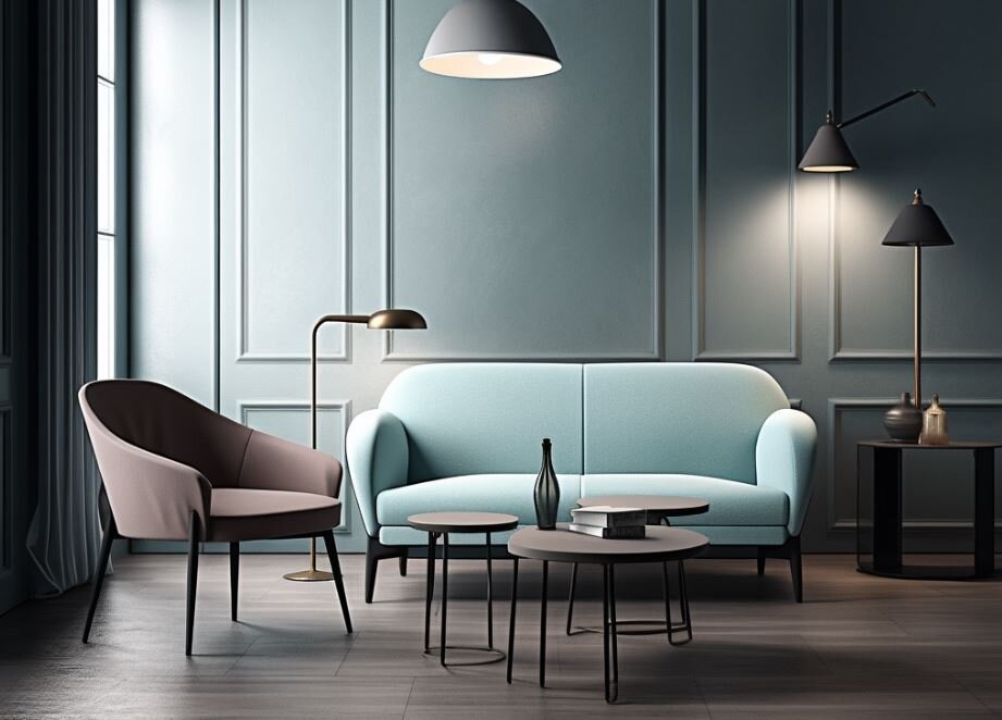 Можно сделать акцент на цвета и ваш интерьер будет стильно смотреться