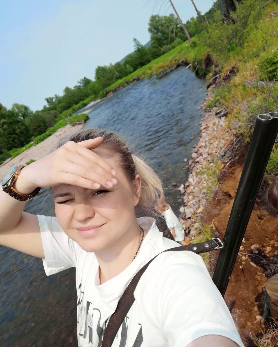 река Мухтель. Без оружия я никуда не выходила )))