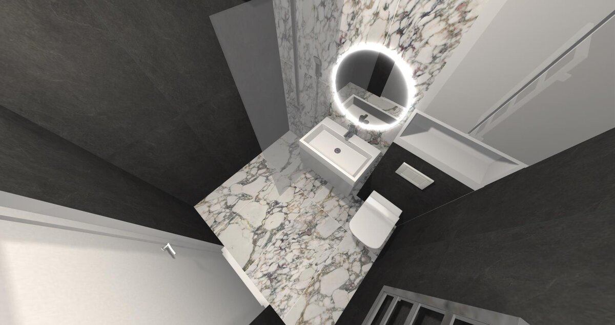 дизайн-проект ванной комнаты в Калининграде