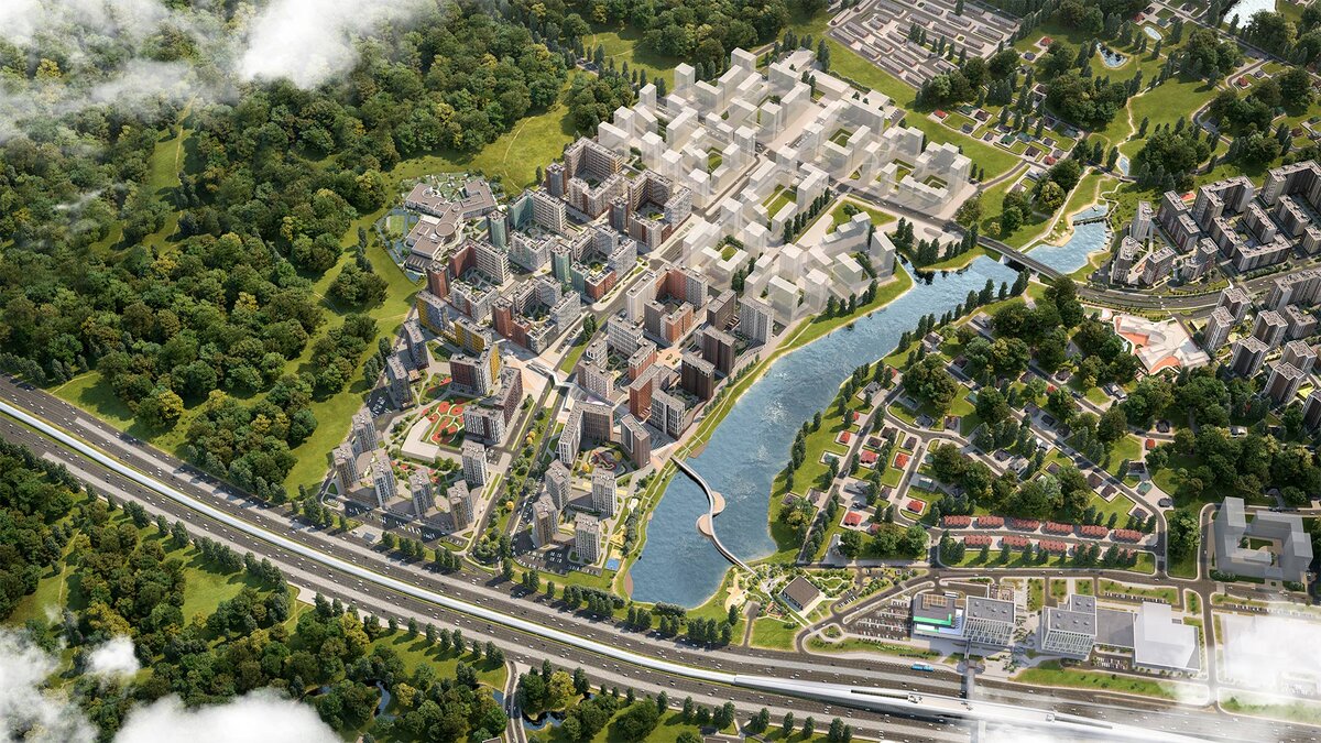 Общий план - "птичка". 